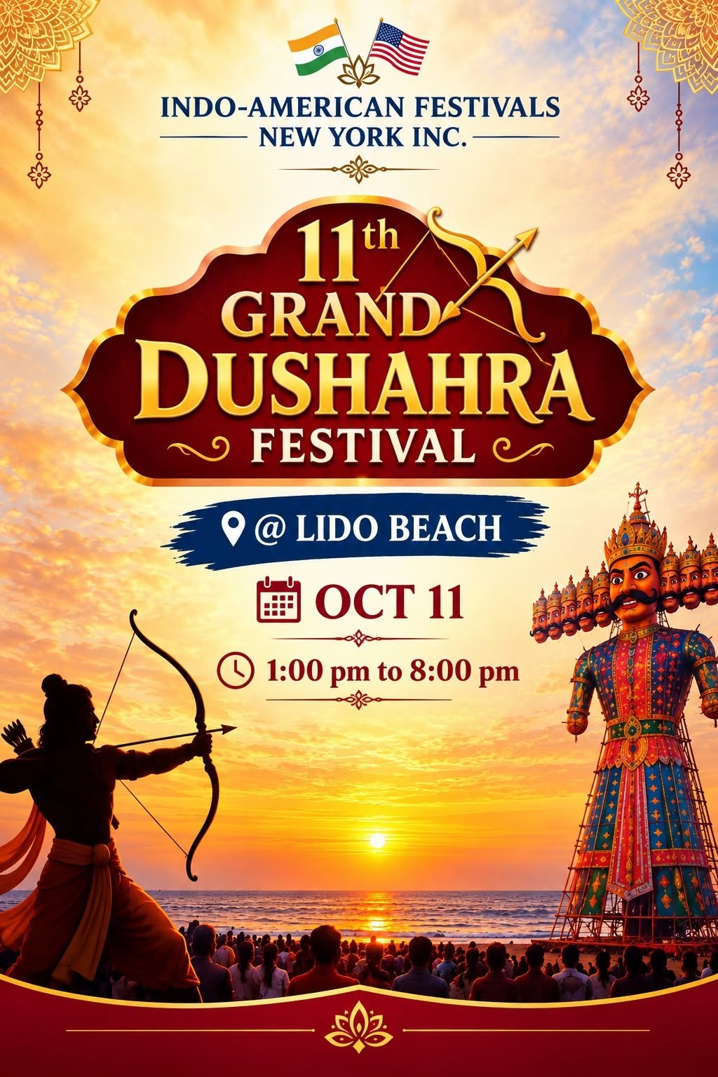 11th Grand Dushahra Festival @ Lido Beach - New York