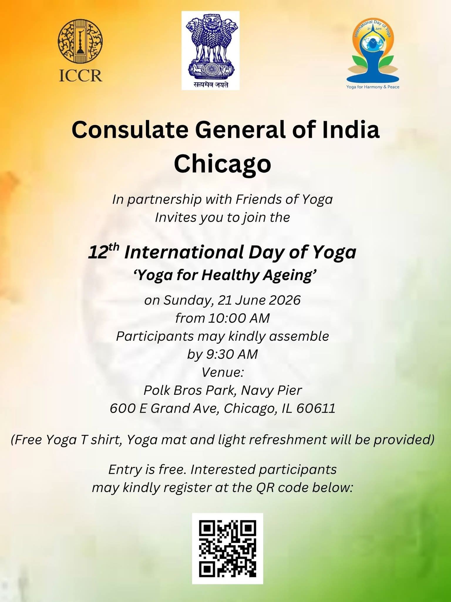 12th International Day of Yoga in Chicao - Illinois