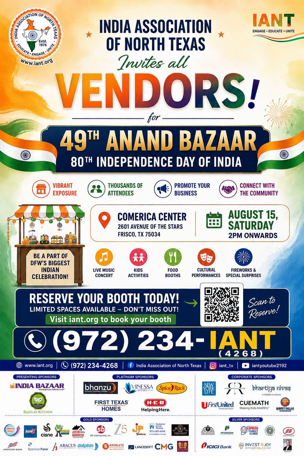 49th Anand Bazar & 80th Independence Day of India | Frisco - Texas