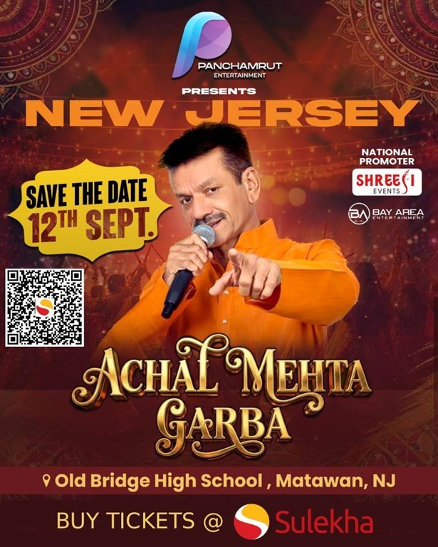 Achal Mehta Garba Live 2026 in New Jersey - New Jersey