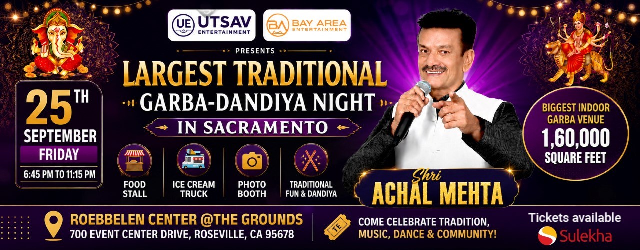 Achal Mehta Live Garba & Dandiya Night in Sacramento - California