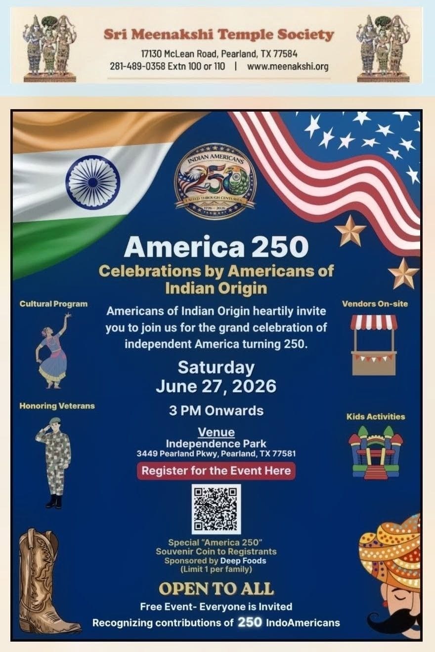America 250 Celebrations Americans of Indian origin - Texas