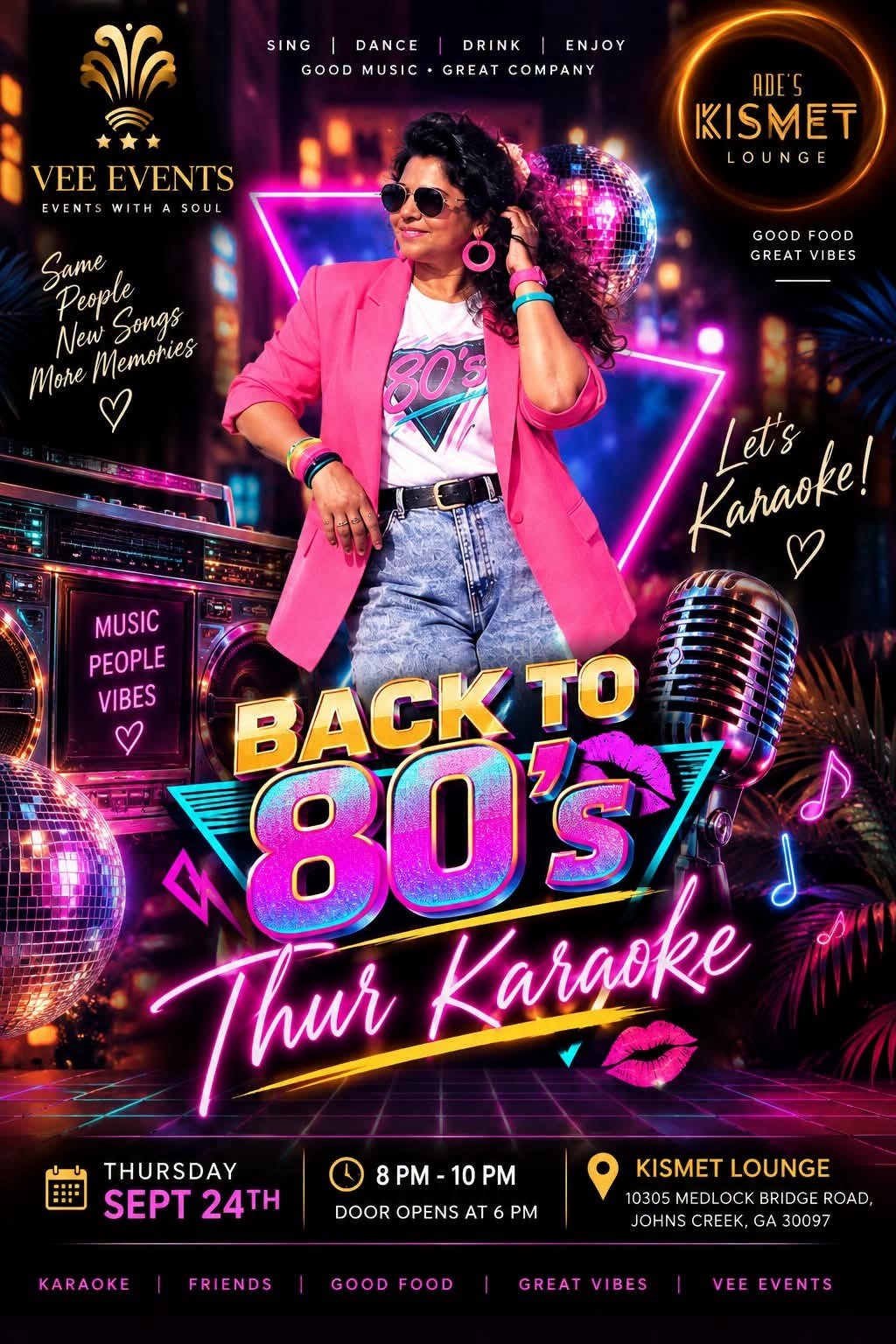 Back to 80's - Karaoke Night @ Kismet Lounge - Georgia
