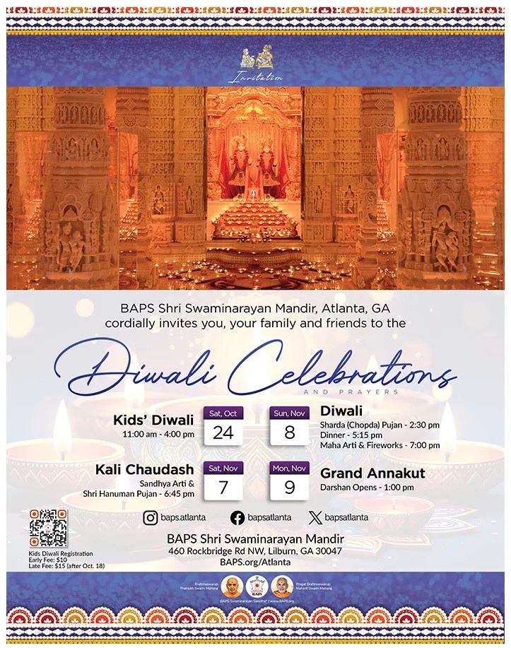 BAPS Diwali Celebrations and Prayers - Kid's Diwali - Georgia