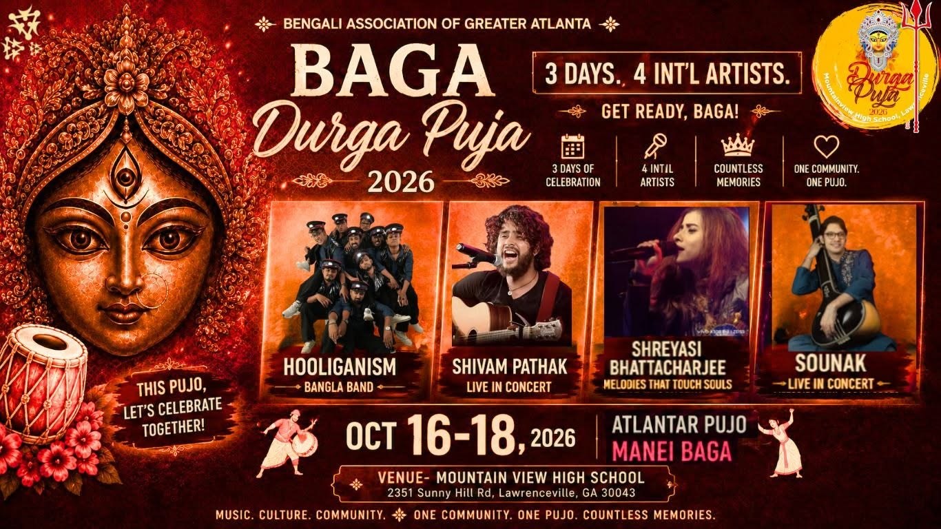 Bengali Association of Greater Atlanta Durga Puja 2026 - Georgia