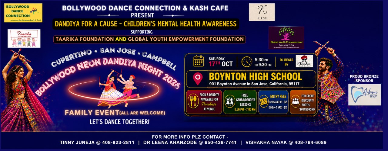 Cupertino/ SanJose/ Campbell BOLLYWOOD NEON Dandiya Night 2026 - California