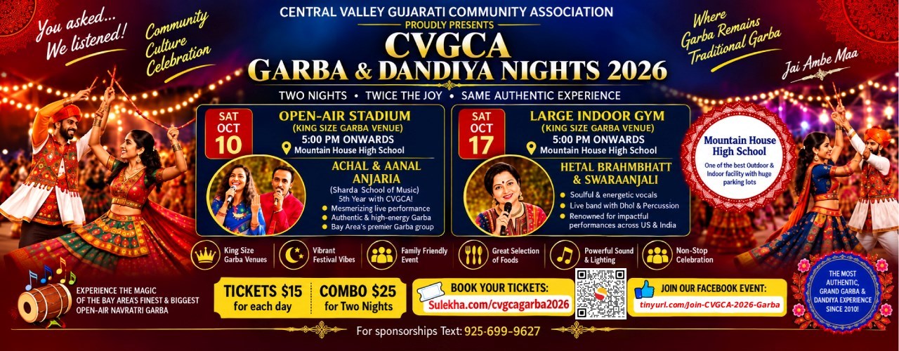 CVGCA Garba & Dandiya Night 2026 - California