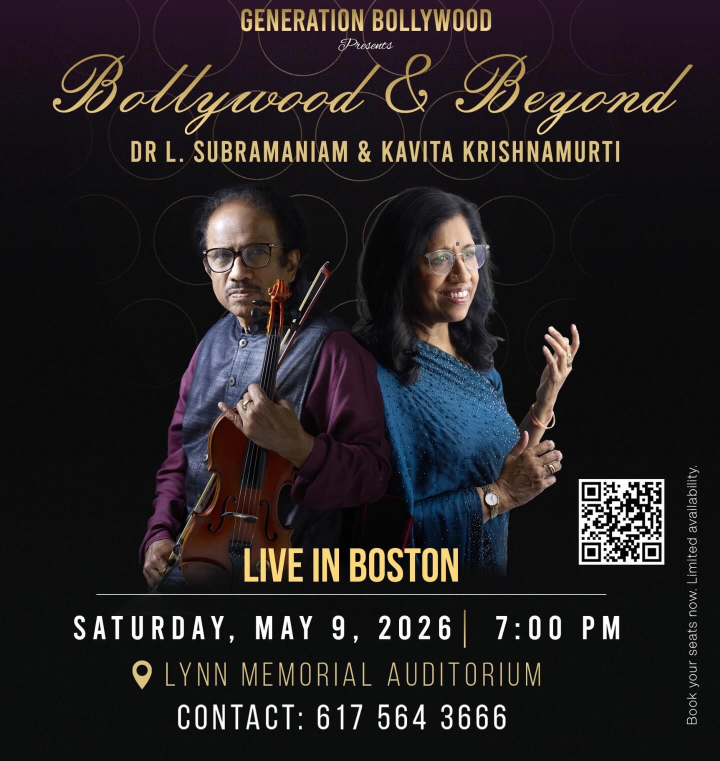 Dr L. Subramaniam & Kavita Krishnamurti live in Boston - Massachusetts