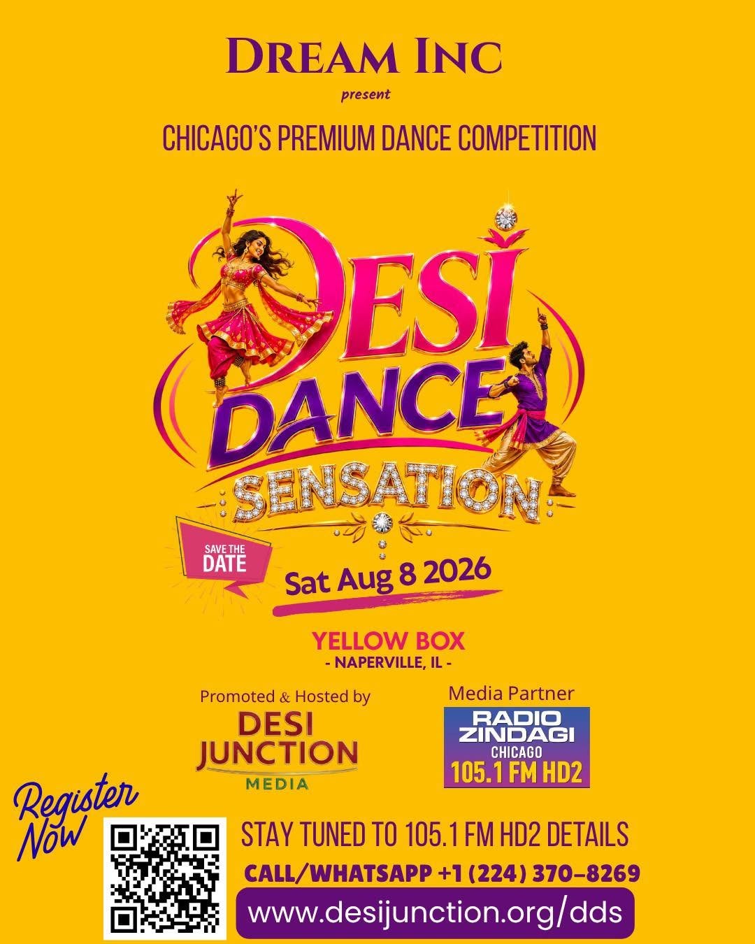 Dream Inc presents - Desi Dance Sensation 2026! - Illinois