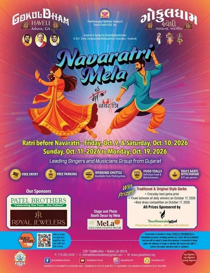 Gokuldham Haveli - Navaratri Mela 2026 - Georgia