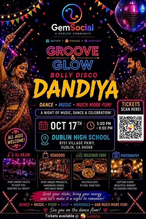 Groove & Glow Bolly Disco Dandiya - California