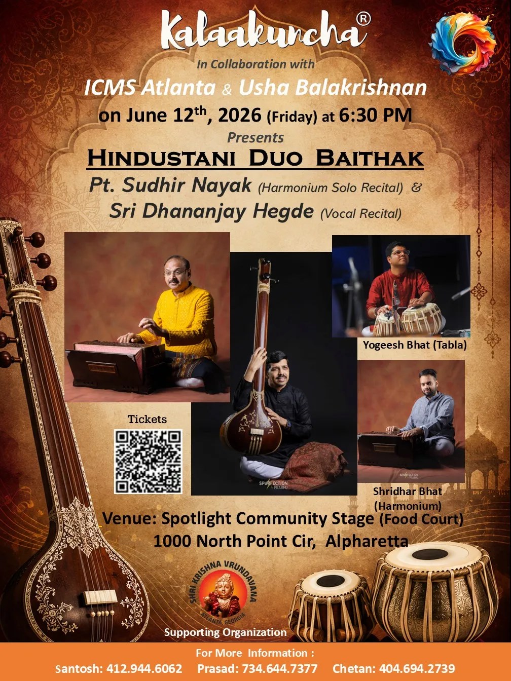 Hindustani Duo Baithak - An evening of Hindustani Classical - Georgia
