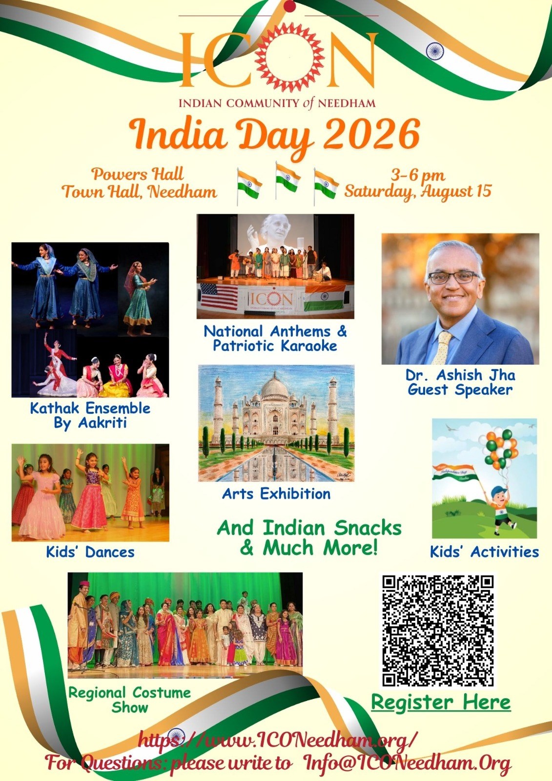 Indian Community of Needham presents India Day 2026 - Massachusetts