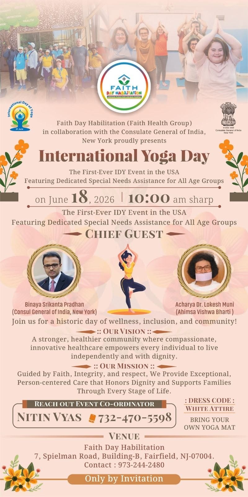International Day of Yoga Event in New Jersey - New Jersey