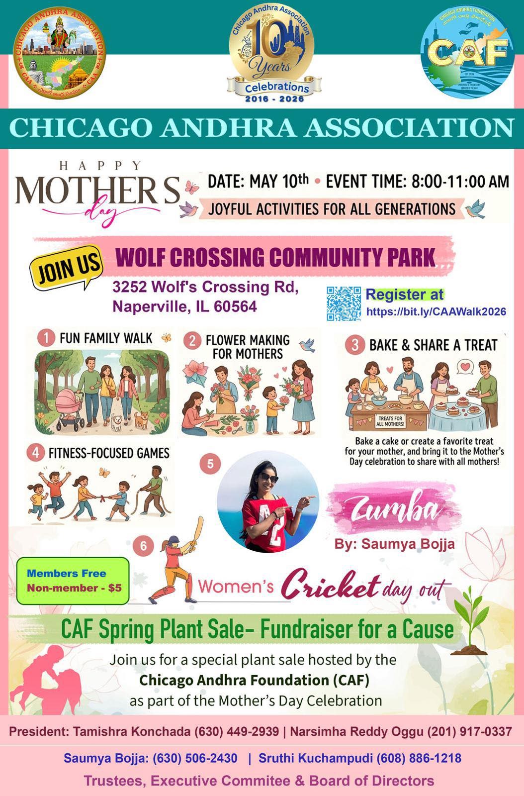 Chicago Andhra Association - Mother’s Day Celebration - Illinois