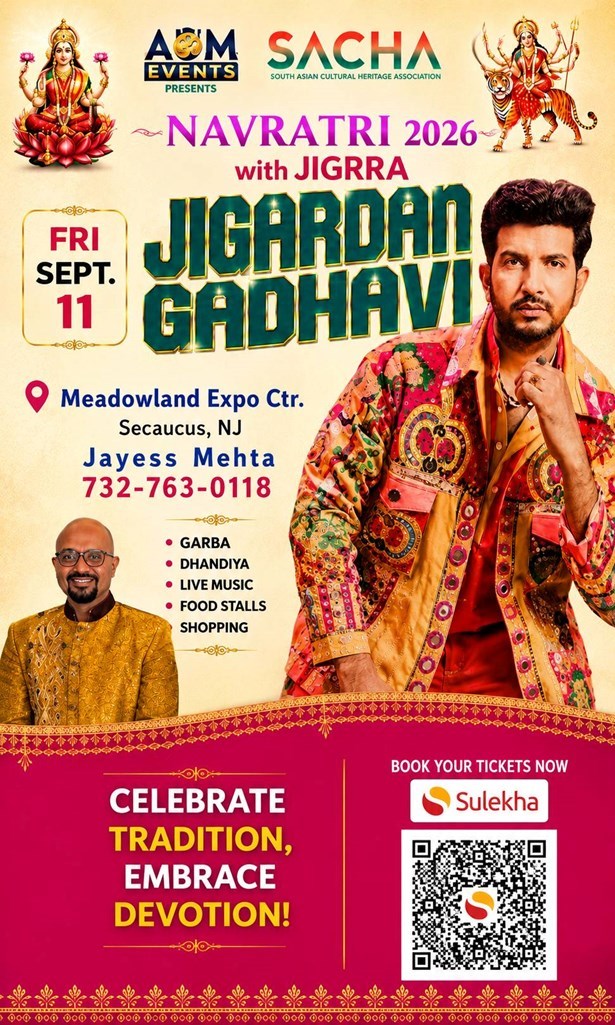Navratri Mahotsav With Jigardan Gadhavi Live in NJ - New Jersey