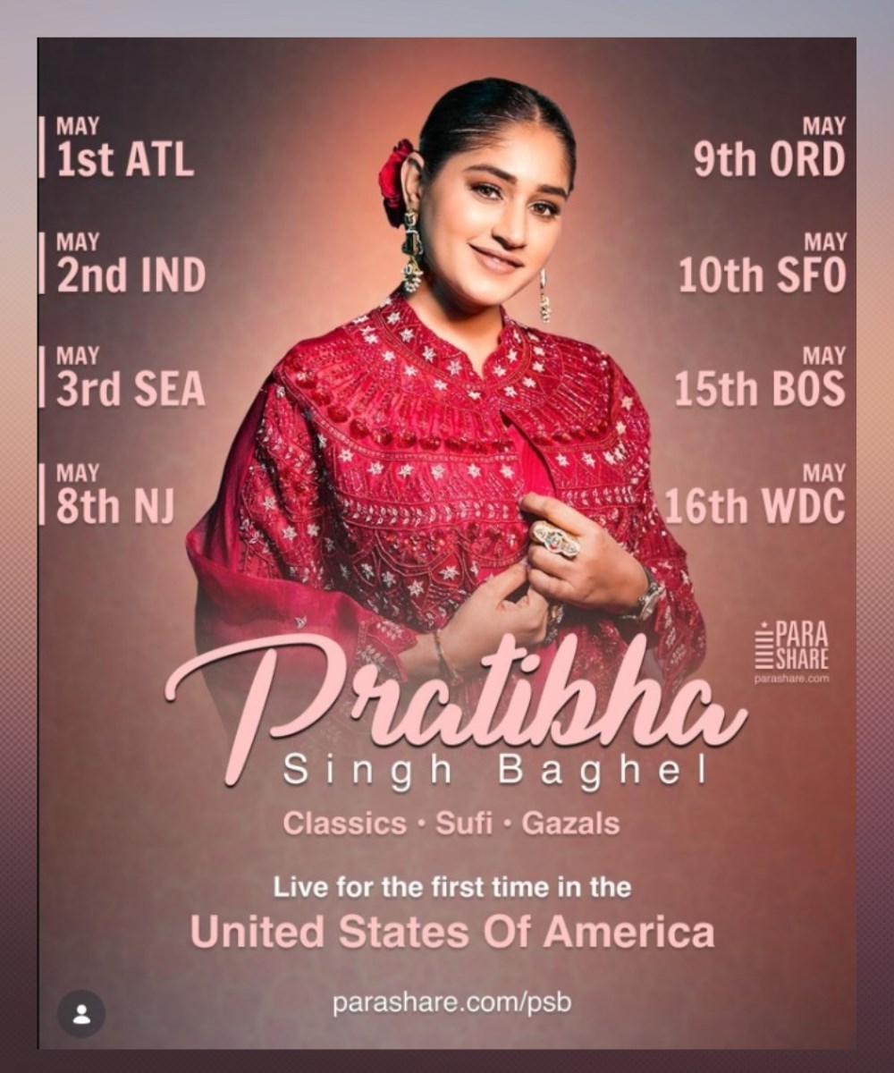 Pratibha Singh Baghel Live Music Concert - Indianapolis - Indiana