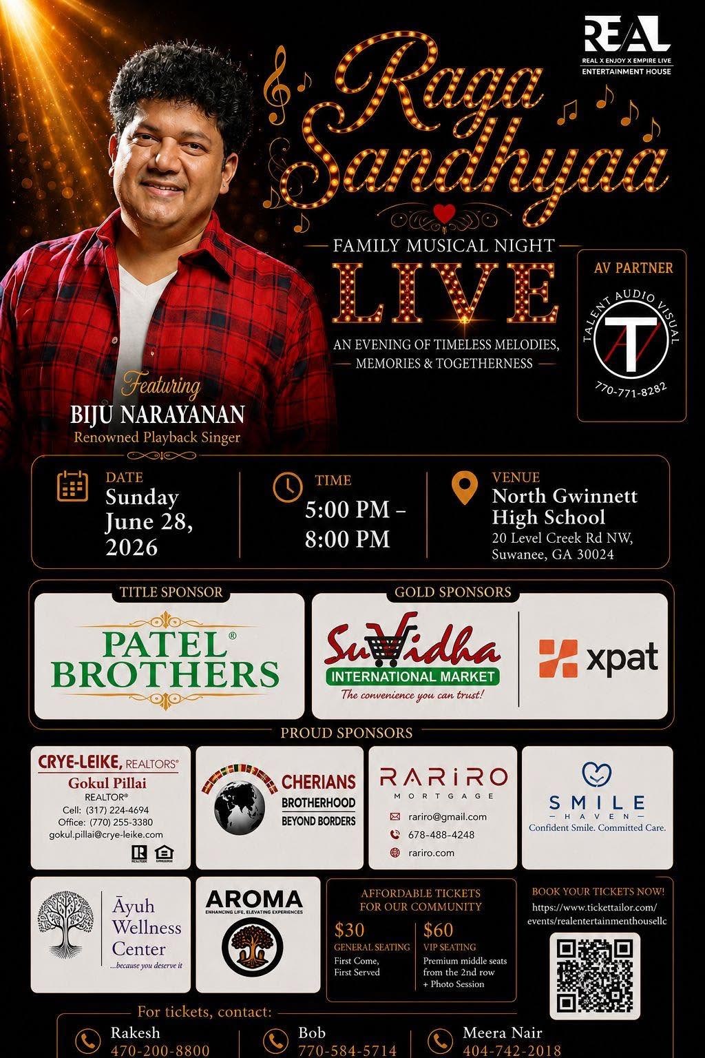 Raga Sandhaya- Biju Narayan Live in GA - Georgia
