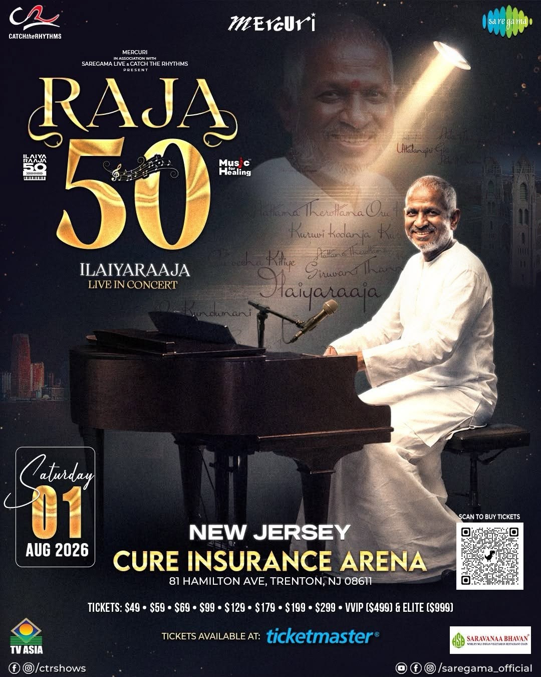 Raja 50 | Ilaiyaraaja Live in Concert - New Jersey