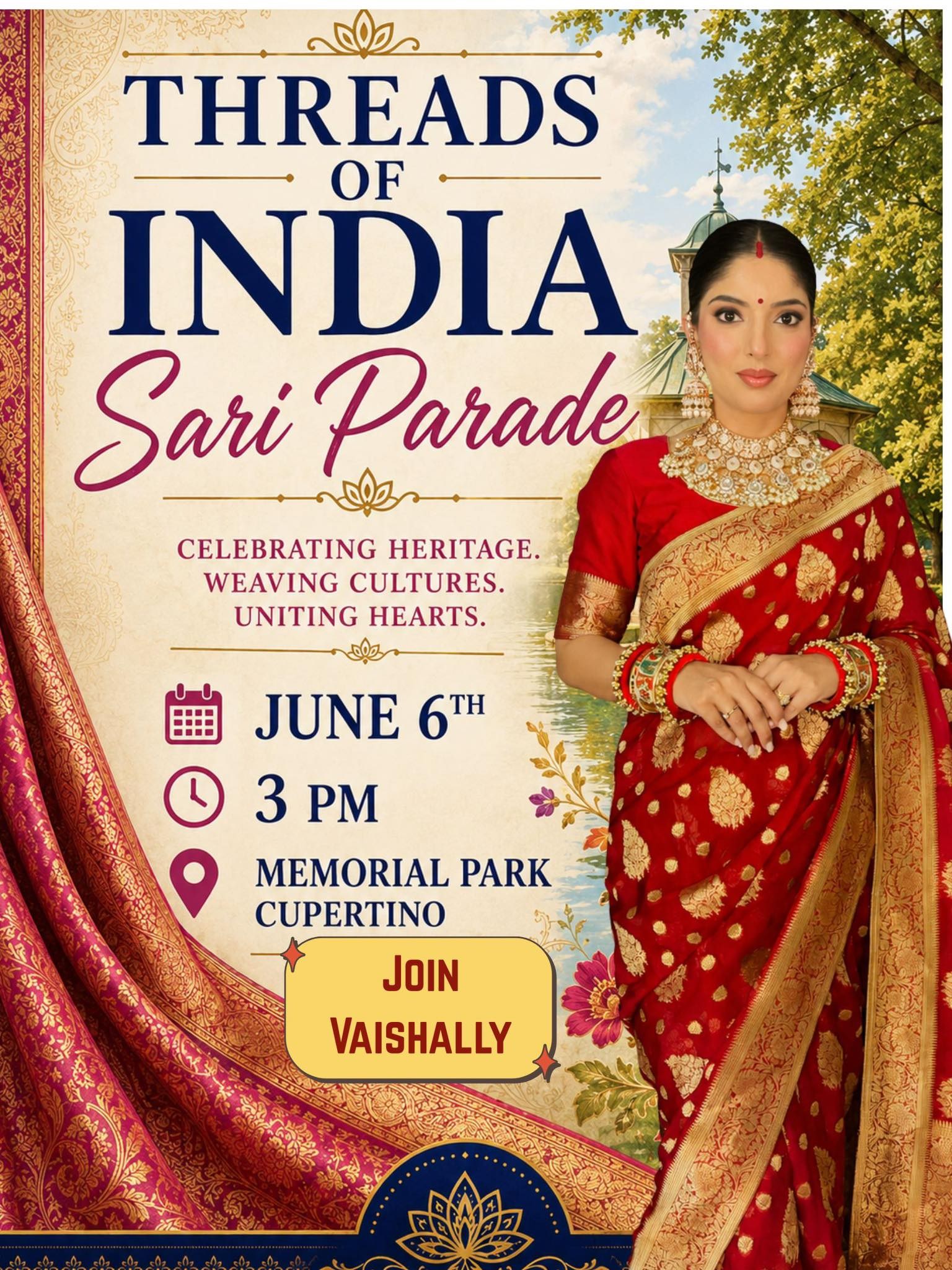 Saari Parade in Cupertino- Threads of India - California