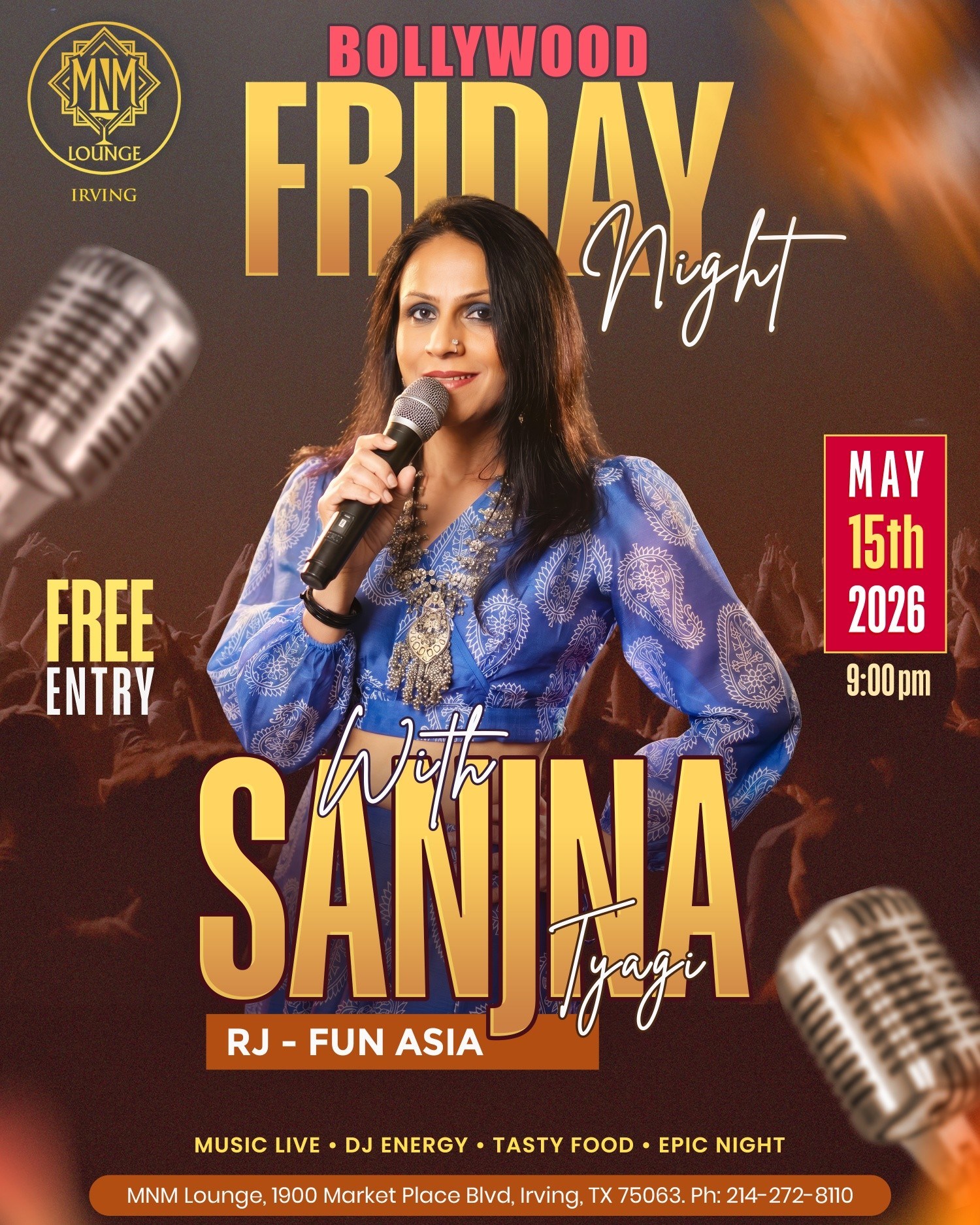 Bollywood Night with Sanjana Tyagi live in Irving - Texas