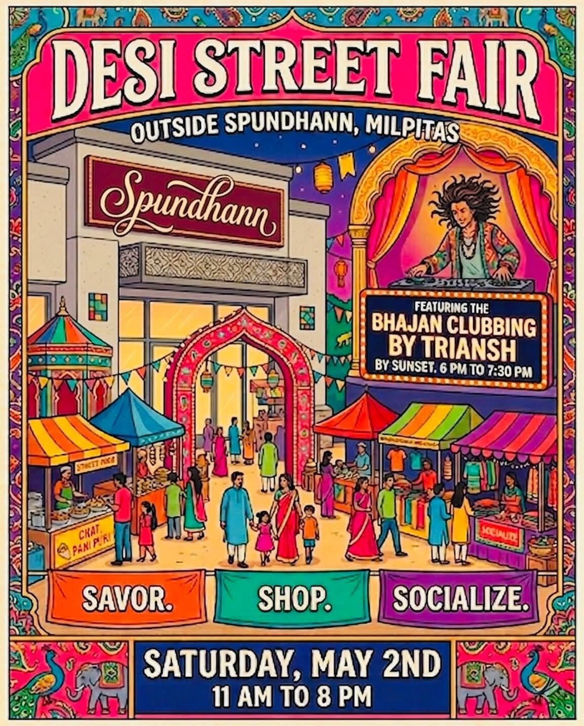 Desi Street Fair and Bhajan Clubbing - Milpitas - California