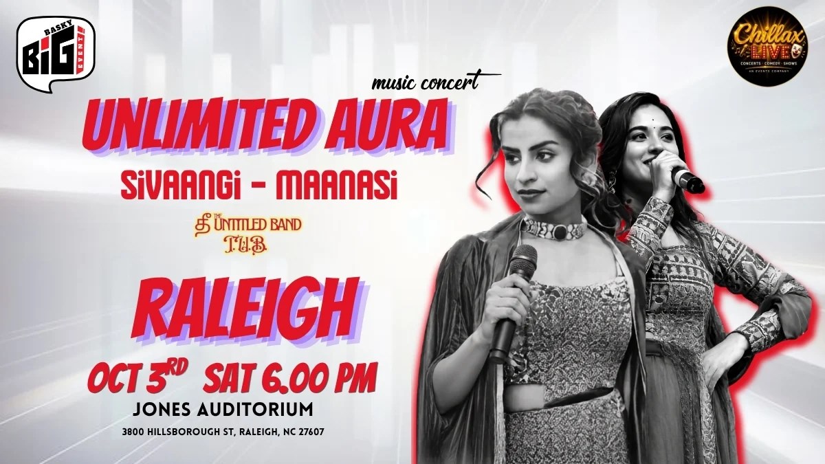 Unlimited Aura - Sivaangi Maanasi Live - Raleigh - North Carolina