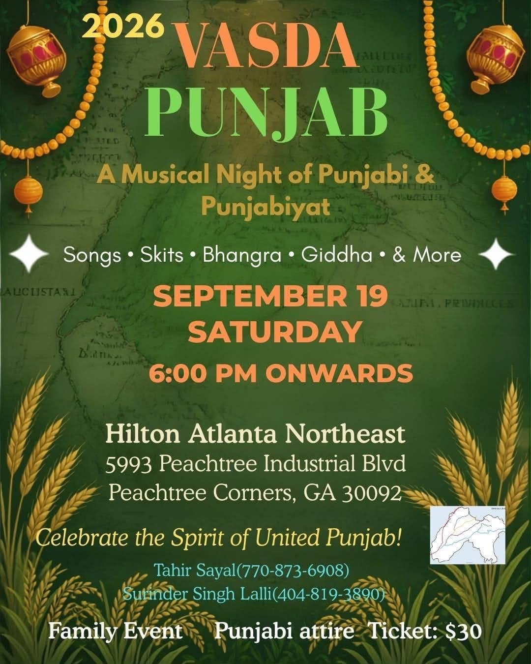 Vasda Punjab 2026- A Musical Night of Punjabi & Punjabiyat - Georgia