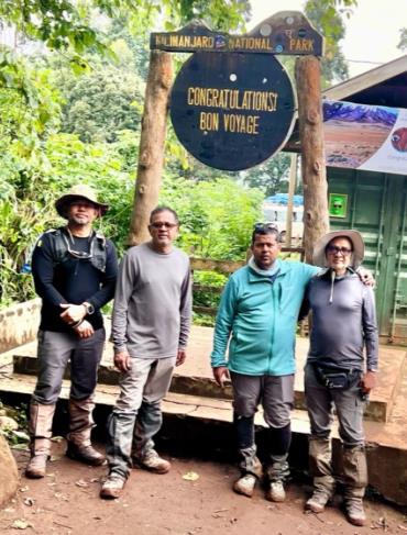 Kilimanjaro National Park exit gate